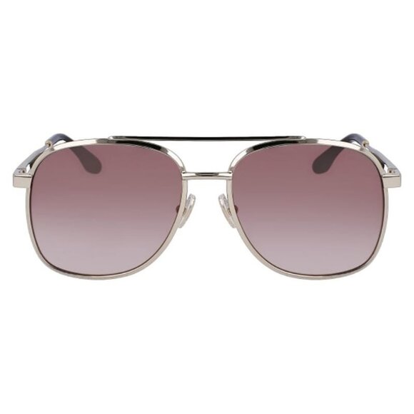 New VICTORIA BECKHAM Silver Square VB233S 702 Sunglasses Women - Picture 2 of 4